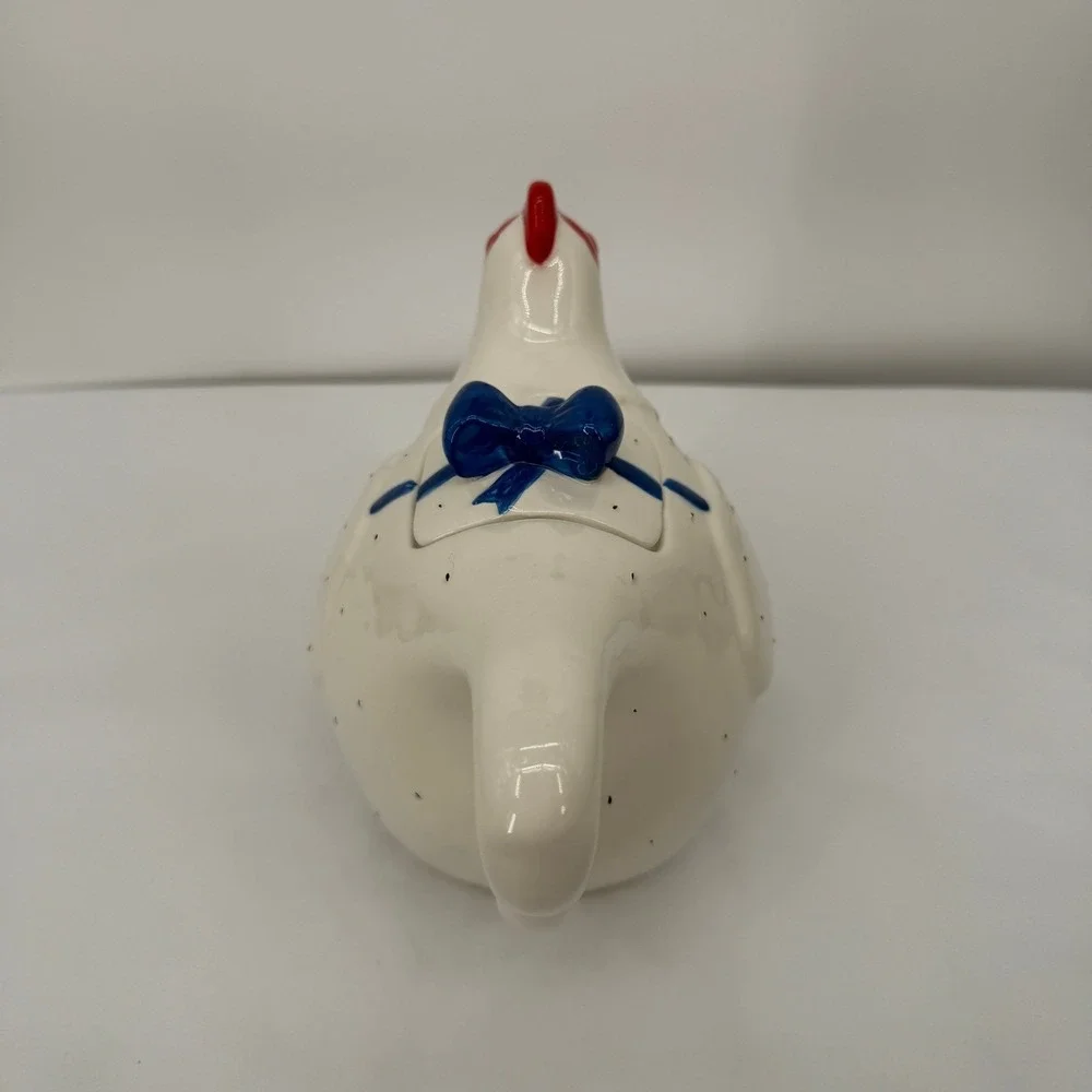 Casa‎ Vero by ACK Ceramic Chicken Hand Painted Farmhouse Kitchen Canister